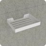 Porta Sabonete Saboneteira Inox Parede Banheiro Branco MAX - 4
