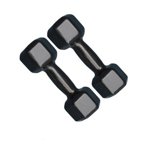 Par de Halter Sextavado Emborrachado 2kg Academia Treino
