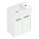 Ver imagem 1 de Kit Gabinete Saveiro 2 Portas 40X22 com Lavatório Integrado Celite