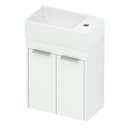 Ver imagem 4 de Kit Gabinete Saveiro 2 Portas 40X22 com Lavatório Integrado Celite