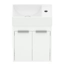 Ver imagem 3 de Kit Gabinete Saveiro 2 Portas 40X22 com Lavatório Integrado Celite