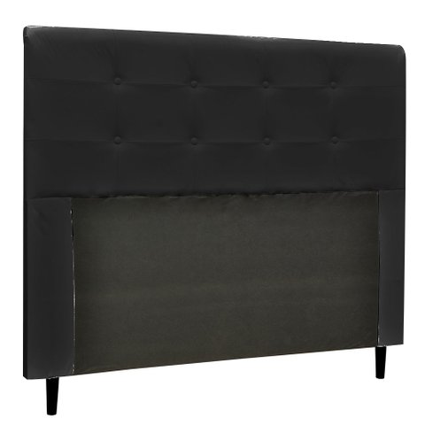Cabeceira Luna Para Cama Box Casal 140 cm Corino Preto - D’Rossi