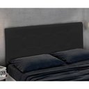 Ver imagem 2 de Cabeceira Luna Para Cama Box Casal 140 cm Corino Preto - D’Rossi