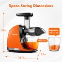 Ver imagem 6 de Amzchef Slow Juicer de Pressão a Frio com Função Reversa (laranja Sol)