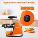 Ver imagem 3 de Amzchef Slow Juicer de Pressão a Frio com Função Reversa (laranja Sol)