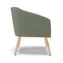 Ver imagem 4 de Poltrona Decorativa Pé Palito Natural Stella Bouclê D03 Verde Pistache