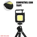Ver imagem 4 de Mini Lanterna de Bolso Recarregável Led Lâmpada Chaveiro Mochila Portátil Abridor de Garrafas