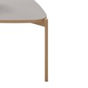 Ver imagem 4 de Mesa de Centro Triangular Pés Metálico Dourada Lina Bali