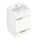 Ver imagem 1 de Kit Gabinete Like 1 Porta e 1 Gaveta 41x34 Celite Branco
