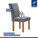 Ver imagem 6 de Mesa Kyra 170CMX90CM 6 Cadeiras Canela Tampo Smart Plus Vidro Off White