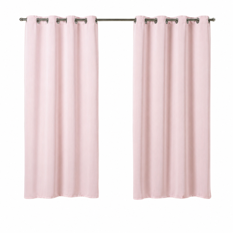 Cortina Basic Blackout 2,20 x 1,30 m para Varão Simples 1: Rosa