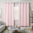 Ver imagem 2 de Cortina Basic Blackout 2,20 x 1,30 m para Varão Simples 1: Rosa