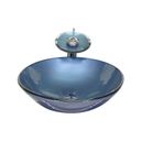 Ver imagem 1 de Cuba de Vidro Redonda 42cm + Valvula + Torneira Cascata