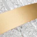 Ver imagem 3 de Lustre Pendente Nordecor Lowy 2761 60cm Dourado Brilho Led Bivolt