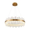 Lustre Pendente Nordecor Lowy 2761 60cm Dourado Brilho Led Bivolt - 4