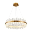 Ver imagem 4 de Lustre Pendente Nordecor Lowy 2761 60cm Dourado Brilho Led Bivolt