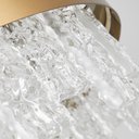 Ver imagem 2 de Lustre Pendente Nordecor Lowy 2761 60cm Dourado Brilho Led Bivolt