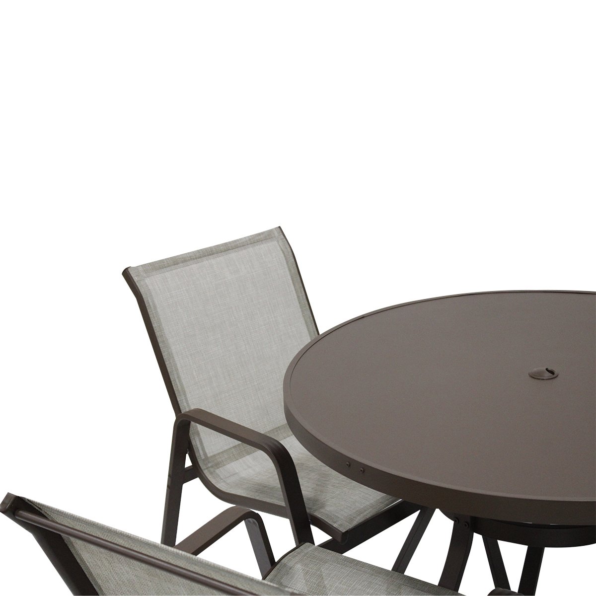 Kit Piscina Jogo Mesa 4 Cadeiras Aluminio + Espreguiçadeiras Alumínio Resistente Sol e Chuva - 7
