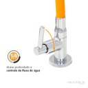 Ver imagem 2 de Torneira Cozinha Mesa Silicone Laranja C62 Arejador Fixo