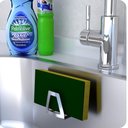 Ver imagem 5 de Kit 3 Porta Esponja Inox para Pia Cozinha Adesivo Premium