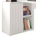 Ver imagem 3 de Mesa para Escritório Home Office 1 Porta Ripada Tech Branco Fosco - Caemmun