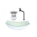 Ver imagem 1 de Cuba de Vidro Oval Chanfrada 51cm + Valvula + Torneira