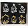 4 Kits Presépio de Vidro Decoração Natal 6 Pç - 3