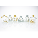 Ver imagem 1 de 4 Kits Presépio de Vidro Decoração Natal 6 Pç