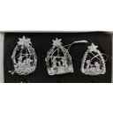 Ver imagem 4 de 4 Kits Presépio de Vidro Decoração Natal 6 Pç