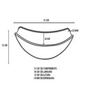 Ver imagem 4 de Cuba de Vidro Oval Chanfrada 51cm Jateado + Valvula + Torneira