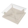Mesa de Centro Quadrada 70cm com Vidro Multimóveis Cr45305 Off White - 5