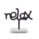 Ver imagem 1 de Escultura Relax Cobre com Base em Mármore 25x20x10 Cm