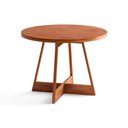 Ver imagem 7 de Sala de Jantar Completa Átria 1594 Aço C/ Tampo Madeirado 100cm e 4 Cadeiras Neo Rose/freijó/