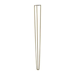 Kit 18 Pés de Metal 90 CM Hairpin Legs Aparador e Mesa de Canto Dourado - 4