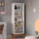 Ver imagem 1 de Estante Livreiro 4 Prateleiras com Pés em Mdf Versales - Branco