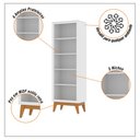 Ver imagem 7 de Estante Livreiro 4 Prateleiras com Pés em Mdf Versales - Branco