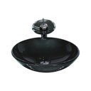 Ver imagem 1 de Cuba de Vidro Redonda 42cm + Valvula + Torneira Cascata