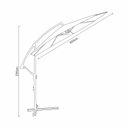 Ver imagem 2 de Ombrelone Lateral Articulado 3m Piscina Bahamas Rivatti