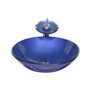 Ver imagem 1 de Cuba de Vidro Redonda 31cm + Valvula + Torneira Cascata