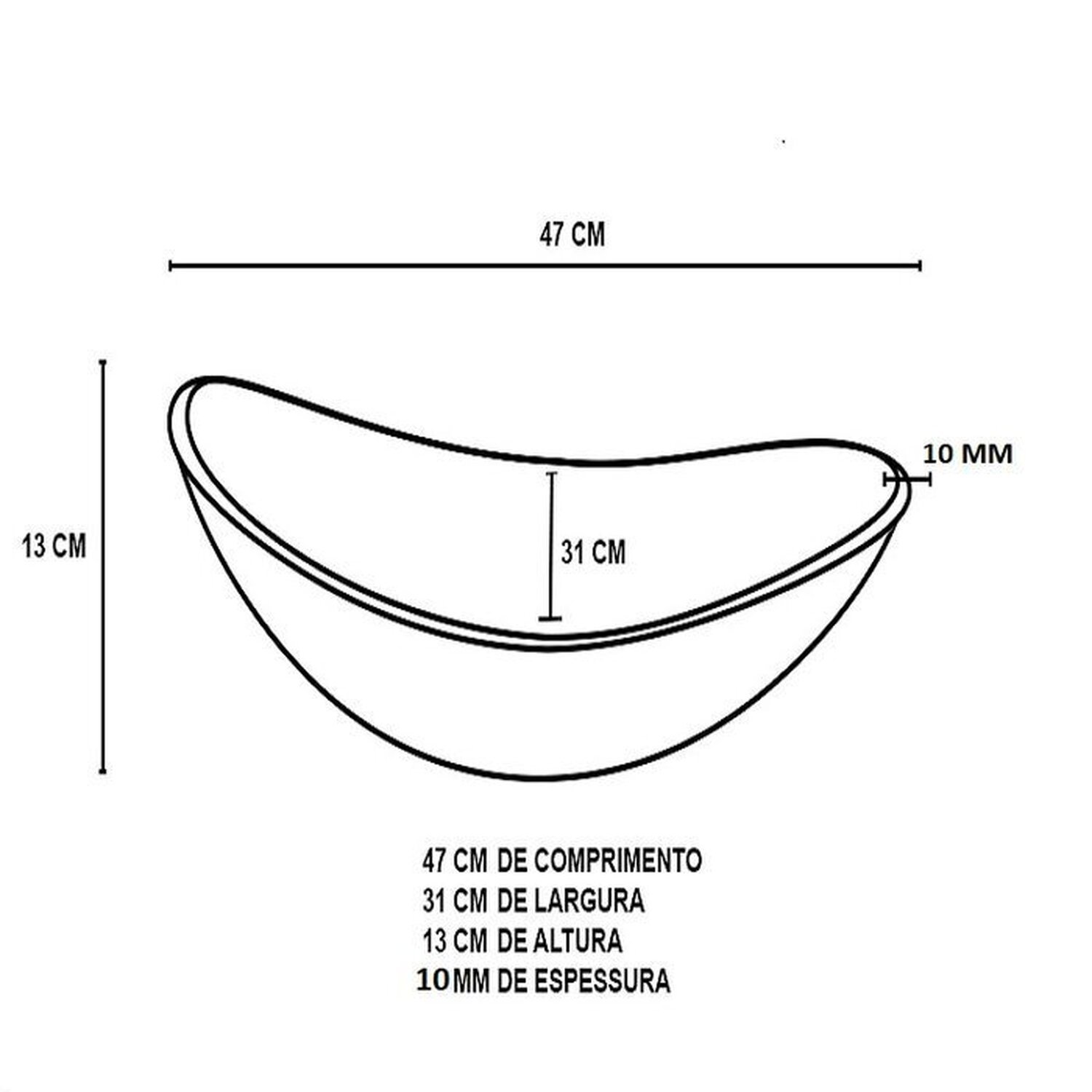 Cuba de Vidro Oval 55cm + Valvula + Torneira - 4