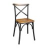 Cadeira Paris Katrina Aluminio e Madeira Premium Preto - 1
