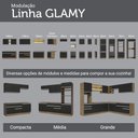 Ver imagem 7 de Armário Aéreo 100 Cm 1 Porta Basculante Rustic/preto Glamy Madesa