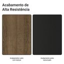 Ver mais imagens de Armário Aéreo 100 Cm 1 Porta Basculante Rustic/preto Glamy Madesa
