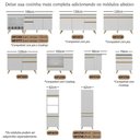 Ver imagem 6 de Kit Rodapés para Balcão de Cozinha Veneza 190cm MDP Amadeirado Multimóveis