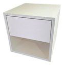 Ver imagem 4 de Nicho Suspenso 100% Mdf 30x30x30cm para Cabeceira de Cama - Branco