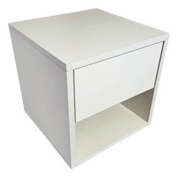 Nicho Suspenso 100% Mdf 30x30x30cm para Cabeceira de Cama - Branco - 1