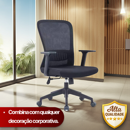 Cadeira de Escritório Diretor Pulse - Preta - 17