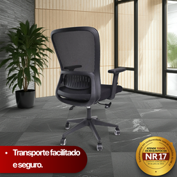 Cadeira de Escritório Diretor Pulse - Preta - 8