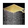 Chuveiro Dourado Inox Ducha 20 X 20 com Acabamento e Braço - 8