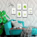 Ver imagem 2 de Quadros Placas mdf 6mm sala cozinha plantas 6un 29x20